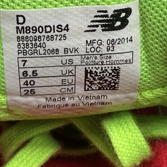 Womens 8.5 / Mens 7 New Balance Run Disney x 890 v4 Goofy Shoes Running 2014 - Picture 9 of 9